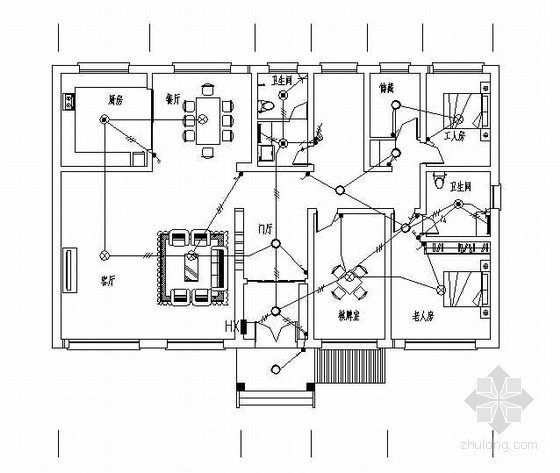 二层别墅双拼施工图资料下载-某二层别墅电气施工图