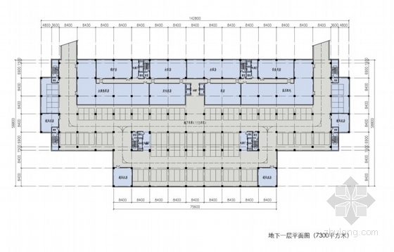 [上海]现代风格办公区规划及单体设计方案文本（含cad ppt）-办公区平面图