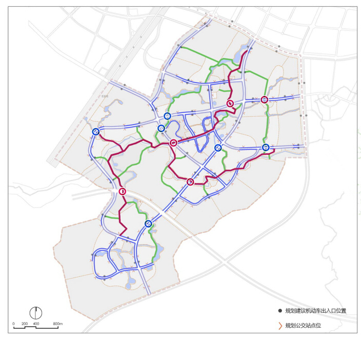 [云南]自然山林大学城景观规划方案-步行系统规划