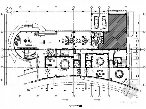 成都茶室设计资料下载-[成都]三层现代风格会所室内设计施工图