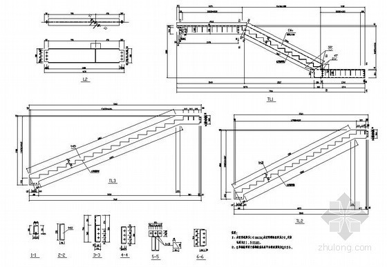 楼梯的构造设计资料下载-某圆弧楼梯构造详图