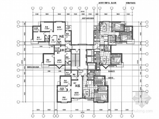 90平方以下户型图资料下载-[天津市]90平方米以下中小套型住房设计竞赛获奖作品