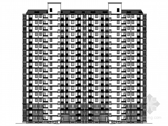 6层商住模型资料下载-[上海]某十七层商住楼建筑施工图