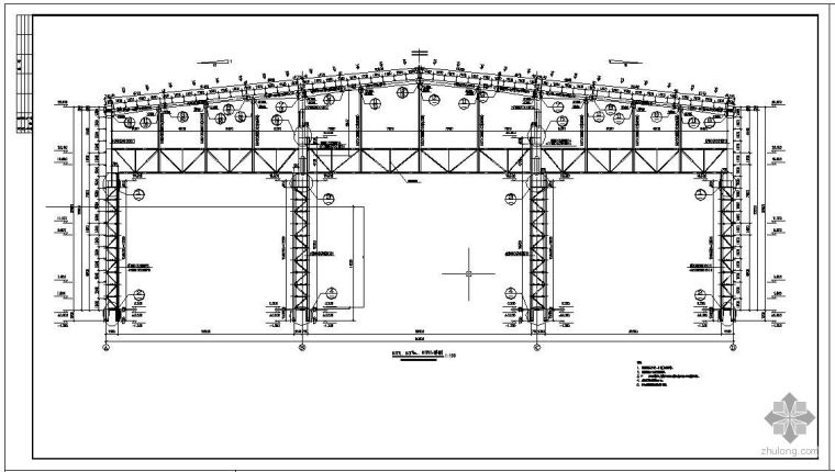 重型钢结构厂资料下载-某重型钢结构造船厂钢架节点构造详图