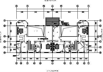 电气施工图-二层插座平面图
