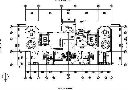电气施工图-一层插座平面图