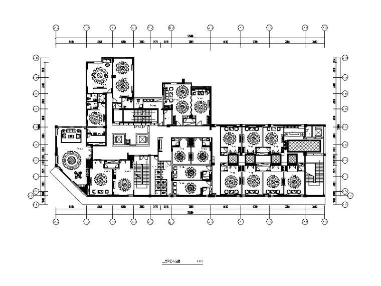 餐饮空间厨房效果图资料下载-[湖南]海鲜楼设计CAD施工图（含效果图）