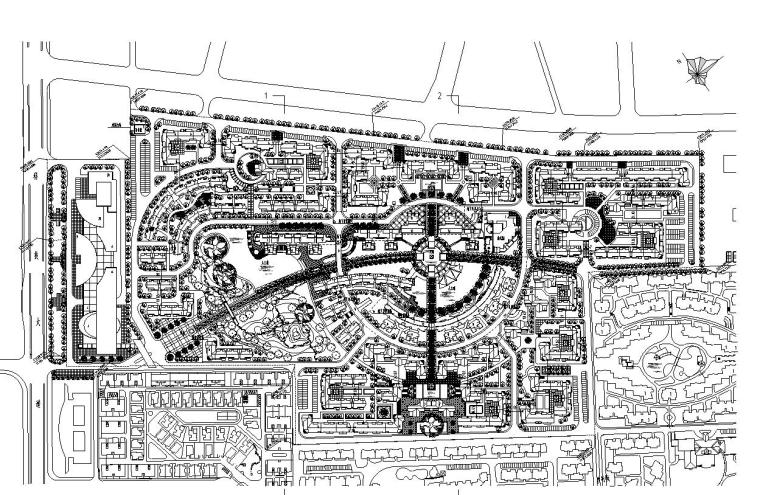 [广东]中信东泰小区全套建筑施工图-总平面图