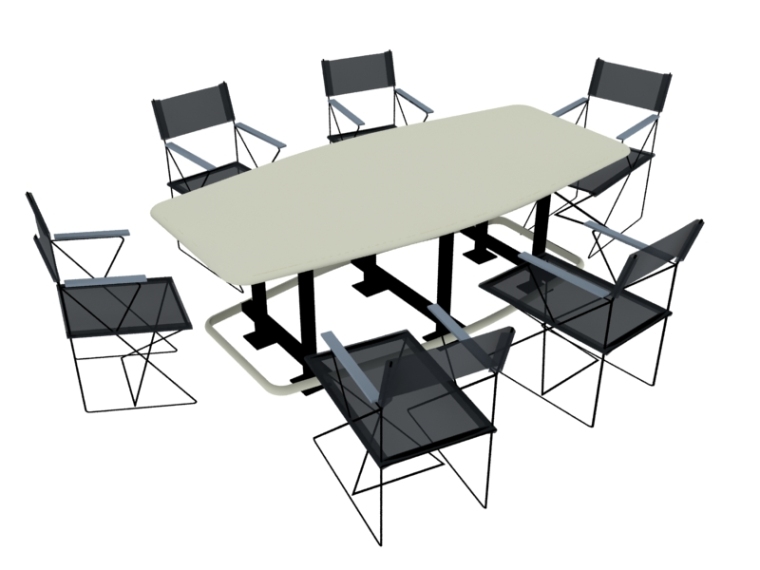 会议桌模型3d资料下载-简洁会议桌3D模型下载