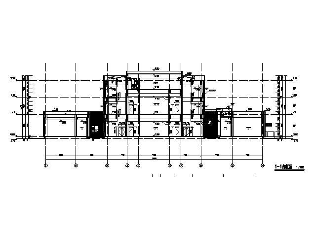 多层现代办公楼建筑施工图资料下载-[江苏]三层框架结构政府机关办公楼建筑施工图（含水暖电图纸）