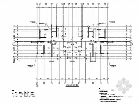 住栋一层平面图资料下载-[广东]三栋34层剪力墙结构住宅楼结构施工图