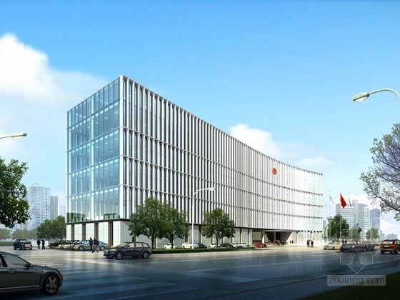 医院一楼大厅3D模型资料下载-检察院办公楼3D模型下载