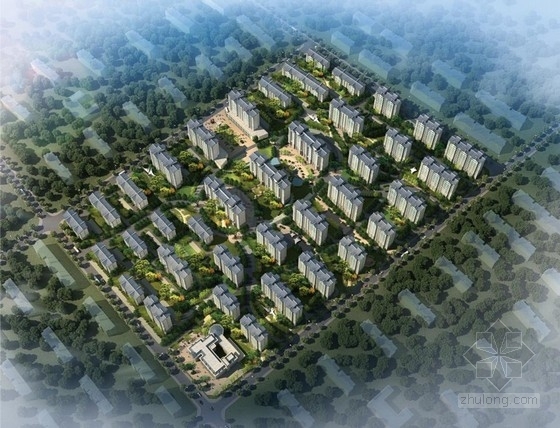 新中式山西资料下载-[山西]中西混合风格新型综合社区建筑设计方案文本