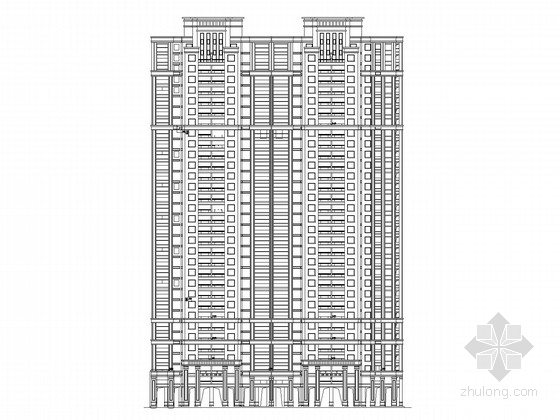 30层高层剖面图资料下载-[武汉]33层高层住宅楼建筑施工图