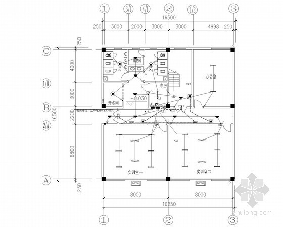 江西车间办公楼建筑施工图资料下载-[江西]教学办公楼电气施工图（2016最新）