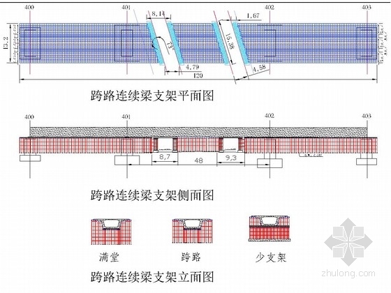 4x16m桥梁设计图资料下载-高速铁路桥梁各种跨度支架设计图(含计算书165页)