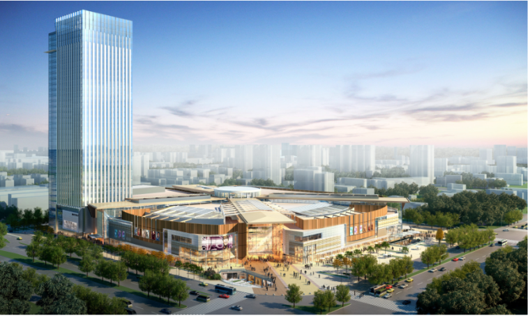 上海超现代风格多功能商业资料下载-高层现代风格常州万象城商业建筑设计方案文本（RTKL)