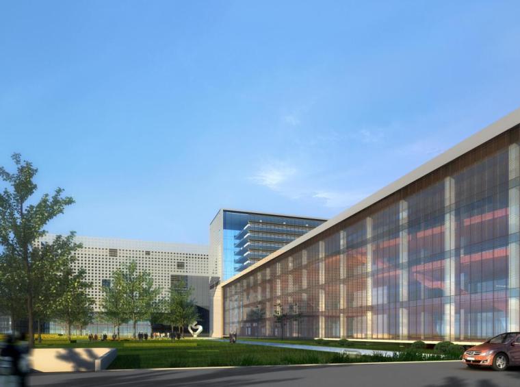 [北京]金碟软件园企业办公楼建筑方案文本（PDF+109页）-效果图