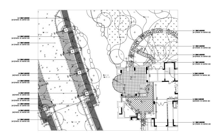 [江苏]常熟住宅项目景观施工图设计文本（包含CAD+87页）-局部平面图