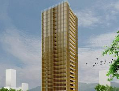 加拿大最高木构办公资料下载-温哥华将建世界最高全木结构大楼，约2.7亿元人民币！