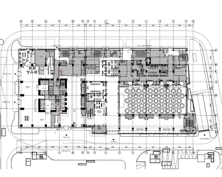 餐厅CAD设计方案资料下载-[江苏]BLD-中国江阴澄星万豪酒店CAD施工图+设计方案+效果图