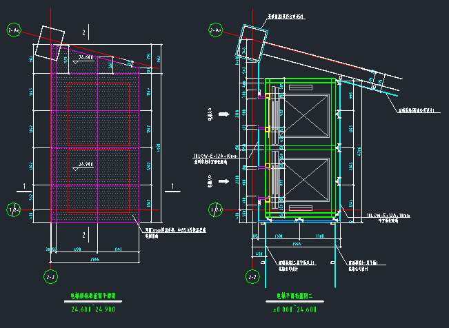 观光电梯建筑及钢结构施工图_4