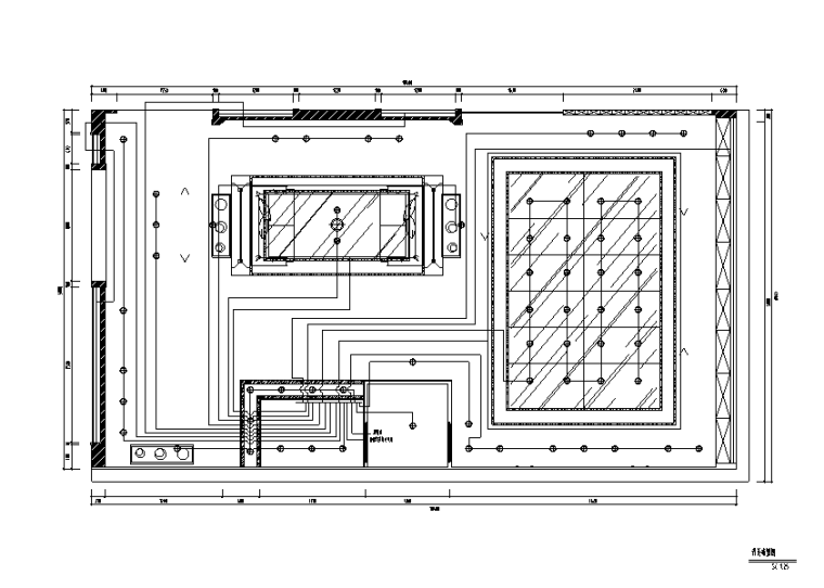 混搭风格凯乐福玻璃全国连锁专卖店设计施工图（附效果图）-开关布置图