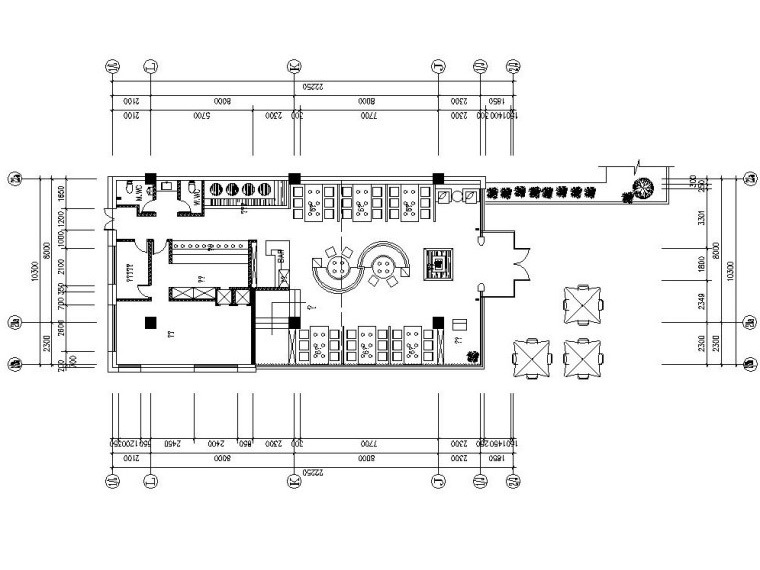 中餐馆空间设计效果图资料下载-[重庆]火锅店施工图设计+效果图