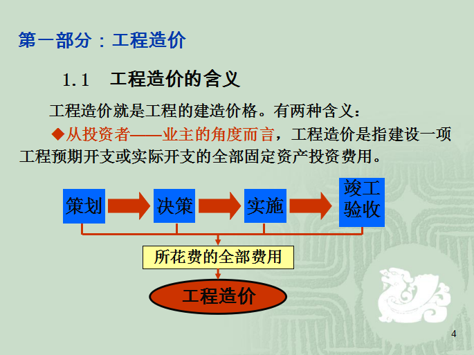 水利工程造价概论-工程造价及定额-工程造价的含义