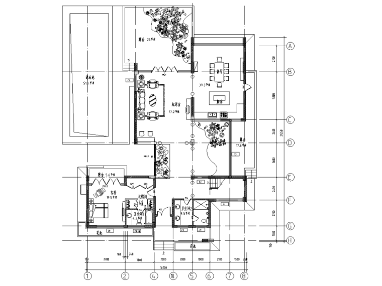 别墅三层装修资料下载-[上海]某三层别墅装修设计施工图（含效果图）