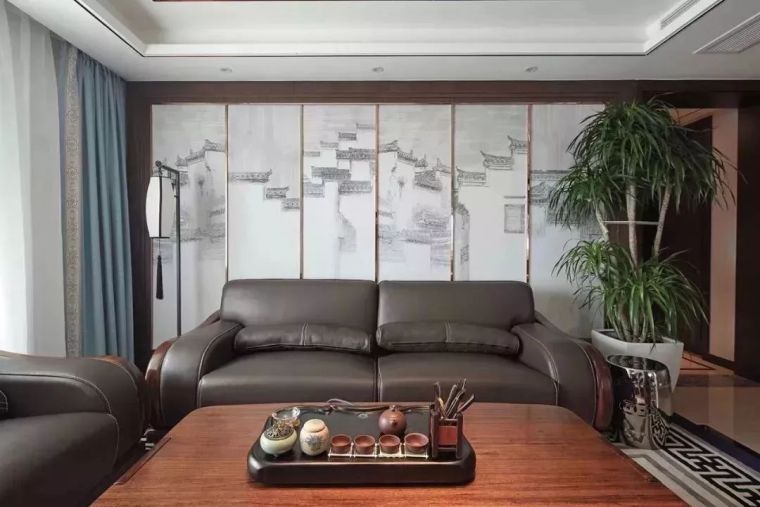 71款不同样式的客厅沙发背景墙效果图_60