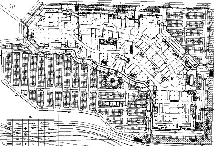 大型广场铺装施工图资料下载-[山东]大型摩尔式购物中心景观工程施工图