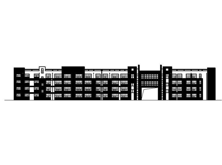 框架剪力墙教学楼计算书资料下载-[宁夏]三层县级小学教学楼建筑施工图（含效果图及计算书）