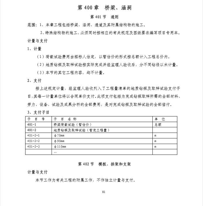 工程量清单计量与支付规则-第 4 章 桥梁、涵洞 