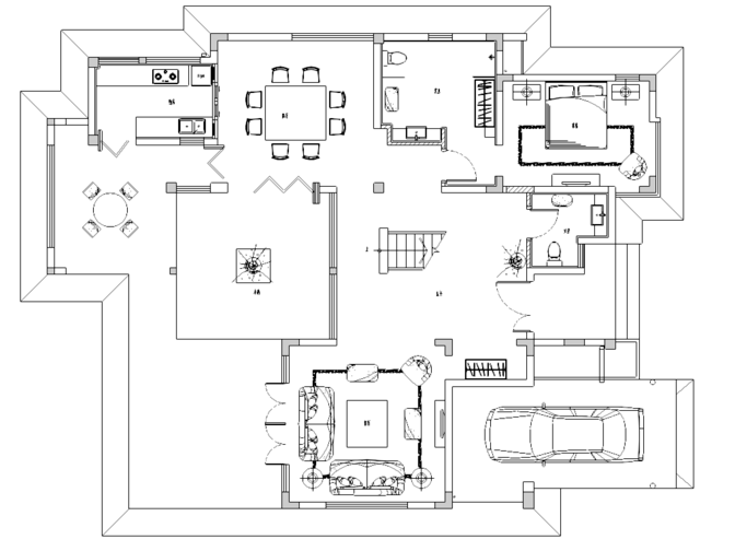 摩洛哥式风格酒店资料下载-[广东]某摩洛哥风格住宅装修施工图