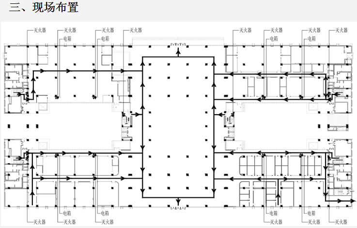 研发大楼装修项目策划书（77页）-现场布置