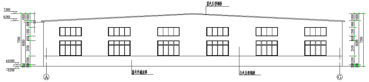 全套门式刚架承重钢结构图纸（CAD，13张）_3