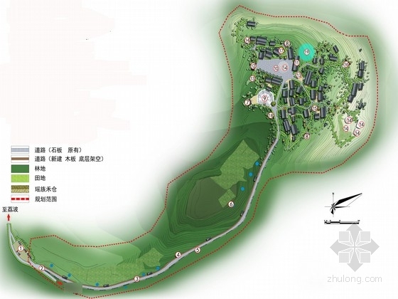 民族特色建筑设计方案资料下载-[贵州]民族特色小村寨景观规划设计方案