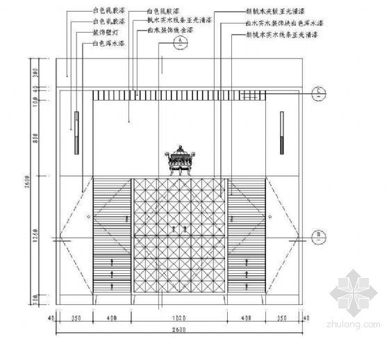 室内设计立面图块资料下载-餐厅立面图图块3