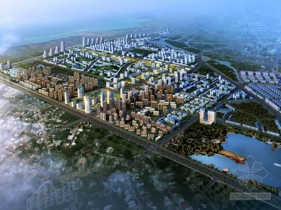 沿江新城规划资料下载-[江苏]滨江城市综合规划及单体设计方案文本