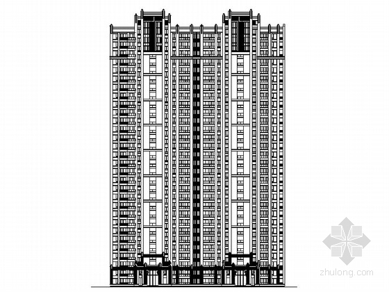现代高层住宅规划资料下载-[安徽]现代风格高层住宅楼规划设计方案图（知名地产）
