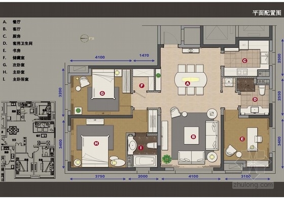 两室一厅家装效果图片资料下载-[青岛]现代风格两室一厅样板间汇报提案