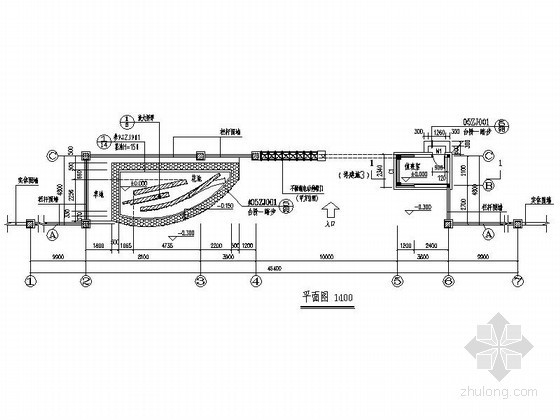 某学校大门建筑施工图- 