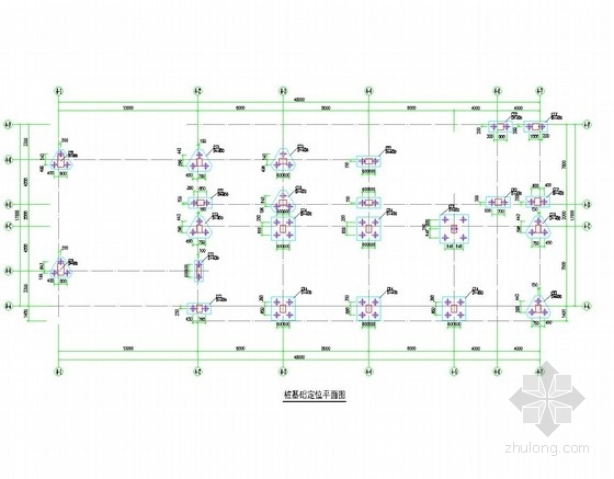 桩基基础结构图资料下载-[广东]宿舍楼预应力管桩基础及承台结构图