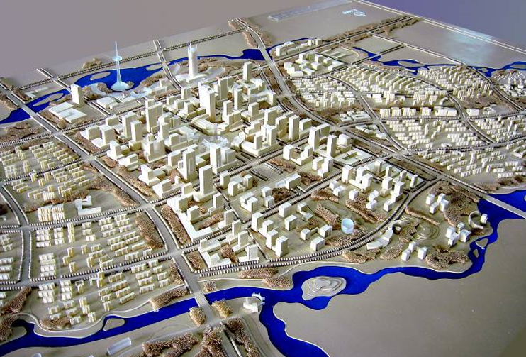 城市空间结构组织资料下载-[辽宁]沈北新区蒲河岛总体设计方案文本