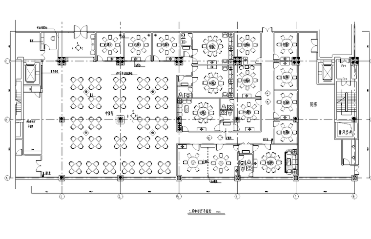 室内装修装修资料下载-上海某中式餐厅室内装修施工图纸（含41张图纸）