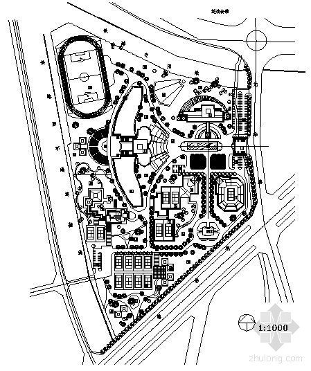 成都高新文化中心资料下载-成都市高新区体育公园总平面