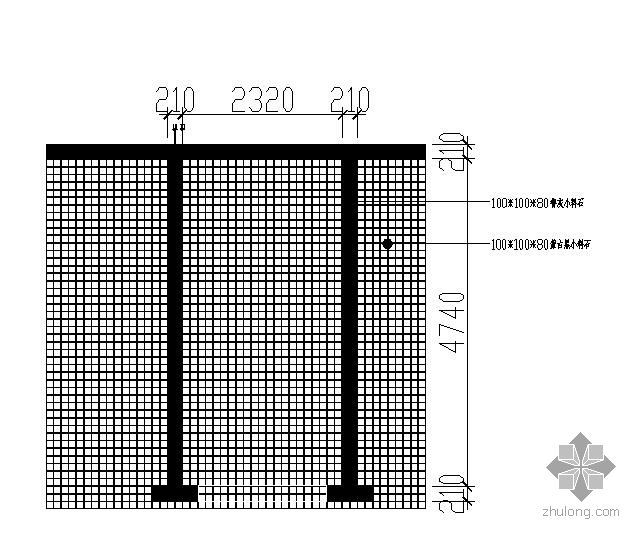 停车场CAD平面施工图资料下载-标准小料石停车场施工图