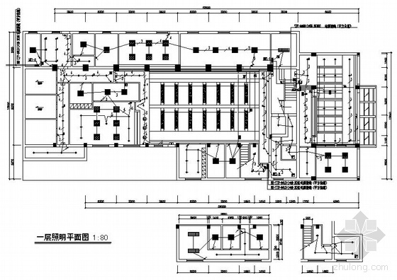 某市公安局办公楼设计资料下载-杭州某四层公安局办公楼装修电气图纸