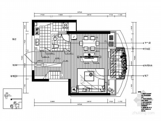 空间的优雅与静谧资料下载-优雅复式家居装修图